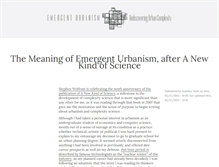 Tablet Screenshot of emergenturbanism.com